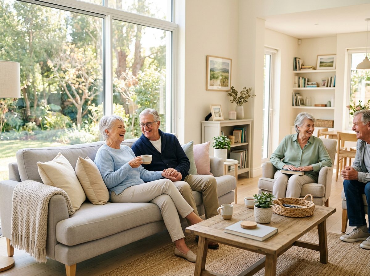 Comfortable living room at Solana Senior Living